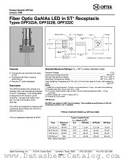 OPF322A datasheet pdf Optek Technology