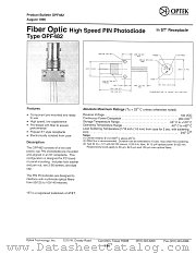 OPF482 datasheet pdf Optek Technology
