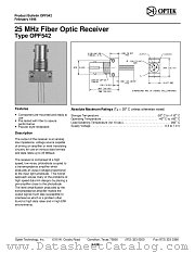 OPF542 datasheet pdf Optek Technology