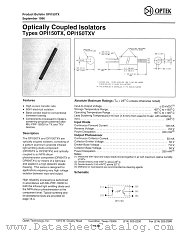 OPI150TXV datasheet pdf Optek Technology