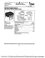 OPI2254 datasheet pdf Optek Technology