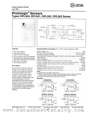 OPL560 datasheet pdf Optek Technology