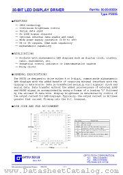 PS035 datasheet pdf OPTO TECH