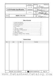 DMC16433 datasheet pdf Optrex Corporation