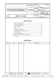 DMC16433E datasheet pdf Optrex Corporation