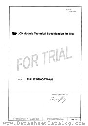 F-51373GNC-FW-AH datasheet pdf Optrex Corporation