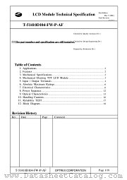 T-51410D104-FW-P-AF datasheet pdf Optrex Corporation