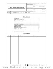 T-51440GL070HU-FW-AC datasheet pdf Optrex Corporation