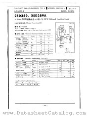 2SD389A datasheet pdf Panasonic