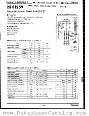 2SK1259 datasheet pdf Panasonic