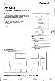 AN5215 datasheet pdf Panasonic