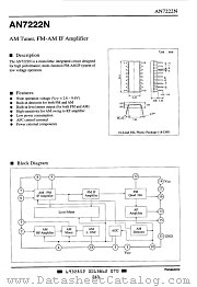 AN7222N datasheet pdf Panasonic