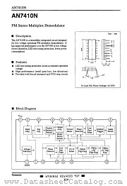 AN7410N datasheet pdf Panasonic