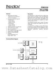 PDM31532LA15TATY datasheet pdf PARADIGM