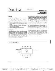 PDM4M4120S25Z datasheet pdf PARADIGM