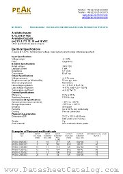 P6DUI-240505Z datasheet pdf PEAK electronics