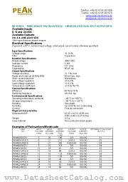 P6MG0505ZS datasheet pdf PEAK electronics