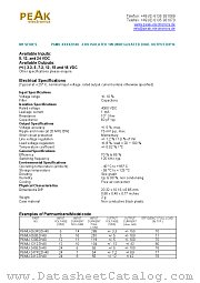 P6MU-1205ZH40 datasheet pdf PEAK electronics