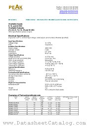 P6MU-053R3Z datasheet pdf PEAK electronics