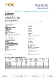 P8SG-1205E datasheet pdf PEAK electronics