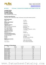 PZ5CU-0505E datasheet pdf PEAK electronics