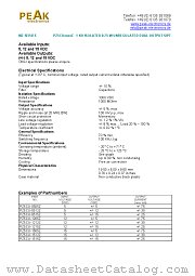 PZ5CU-0515Z datasheet pdf PEAK electronics