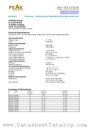 PZ5LU-1212Z datasheet pdf PEAK electronics