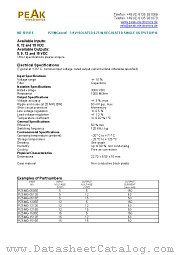 PZ5MG-1505E datasheet pdf PEAK electronics
