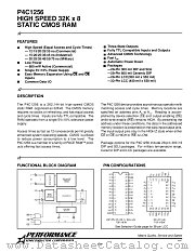 P4C1256-35DWM datasheet pdf Performance Semiconductor Corporation