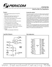GTLP6C816 datasheet pdf Pericom Technology