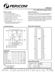 PI3B16213 datasheet pdf Pericom Technology