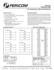 PI3B16244 datasheet pdf Pericom Technology