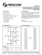PI3C16225A datasheet pdf Pericom Technology