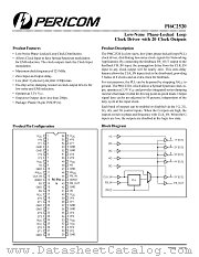 PI6C2520 datasheet pdf Pericom Technology