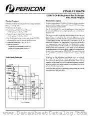 PI74ALVCH16270A datasheet pdf Pericom Technology