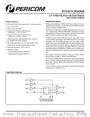 PI74ALVCH162820V datasheet pdf Pericom Technology