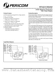 PI74ALVCH16543A datasheet pdf Pericom Technology