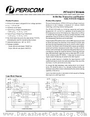 PI74ALVCH16646A datasheet pdf Pericom Technology