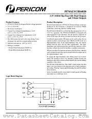 PI74ALVCH16820A datasheet pdf Pericom Technology