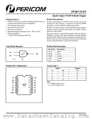 PI74FCT132TW datasheet pdf Pericom Technology