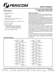 PI74FCT162Q245TB datasheet pdf Pericom Technology