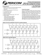 PI74FCT573TP datasheet pdf Pericom Technology