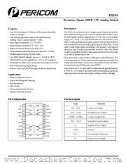 PS394EWP datasheet pdf Pericom Technology