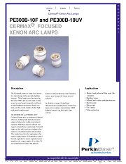PE300B-10F datasheet pdf PerkinElmer Optoelectronics