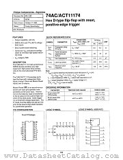 74ACT11174N datasheet pdf Philips