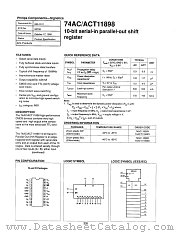 74AC11898N datasheet pdf Philips