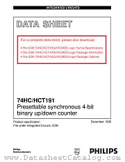 74HCT191U datasheet pdf Philips