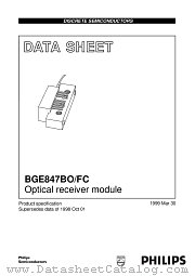 BGE847BO_FC datasheet pdf Philips