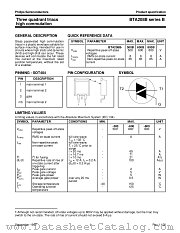 BTA208B-500B datasheet pdf Philips