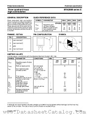 BTA208BSERIESC datasheet pdf Philips